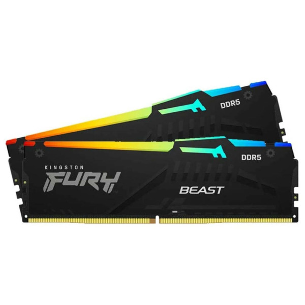 Kingston FURY Beast RGB - 16GB (2x8GB) DDR5 - Bus 6000MHz Cas 36
